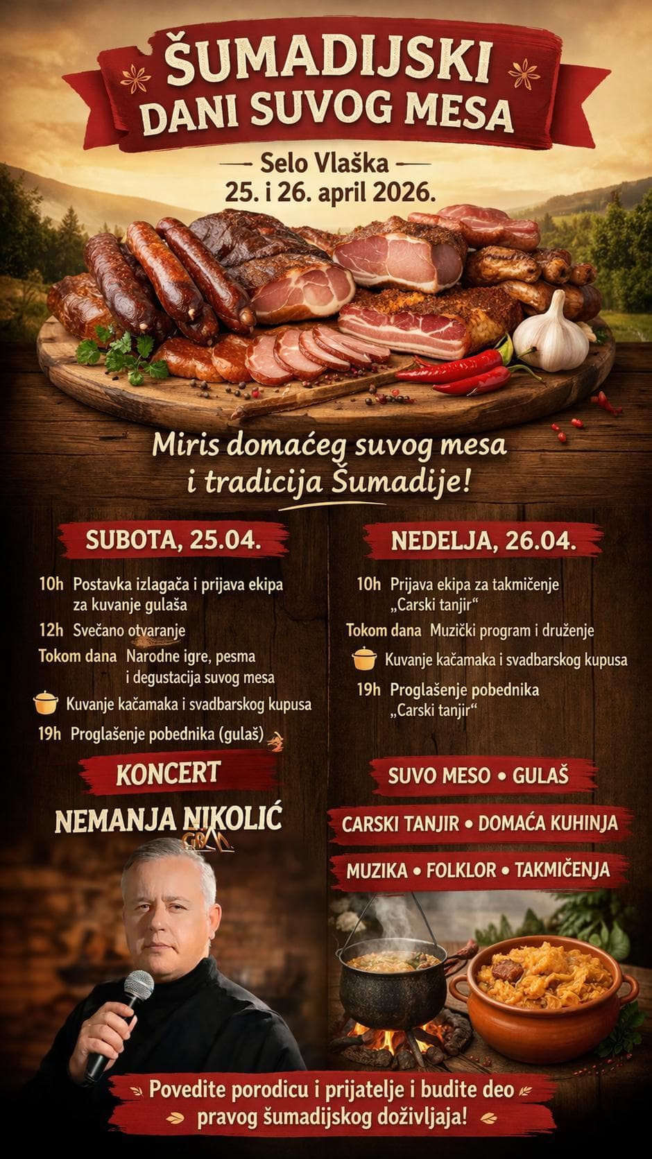 Program Šumadijskih dana suvog mesa